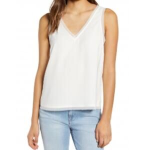 * New ~ HALOGEN ~ Raw Edge Tank Top Size XL